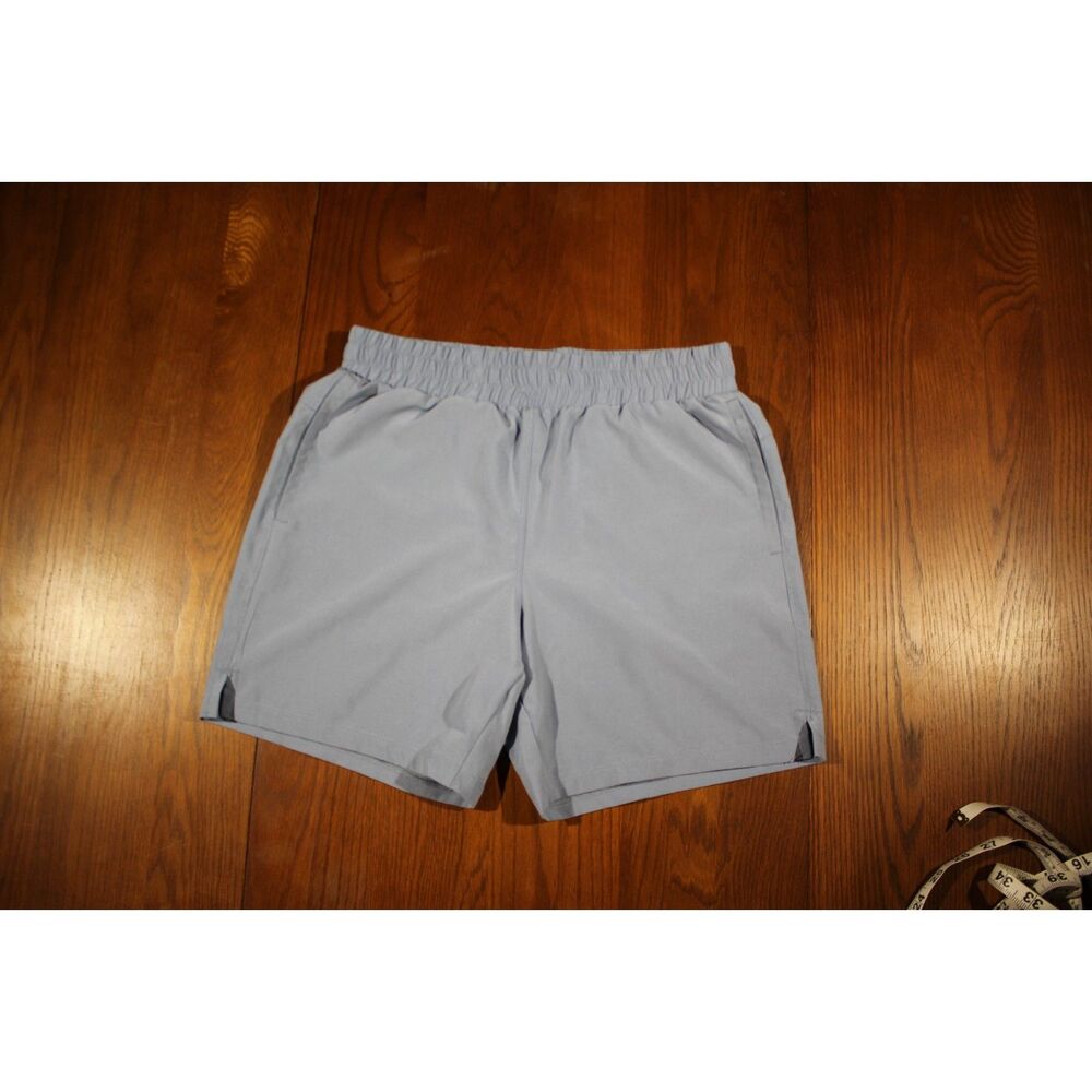 90 Degree by Reflex Blue Grey Athletic Shorts - Girl's Size 12 Active
